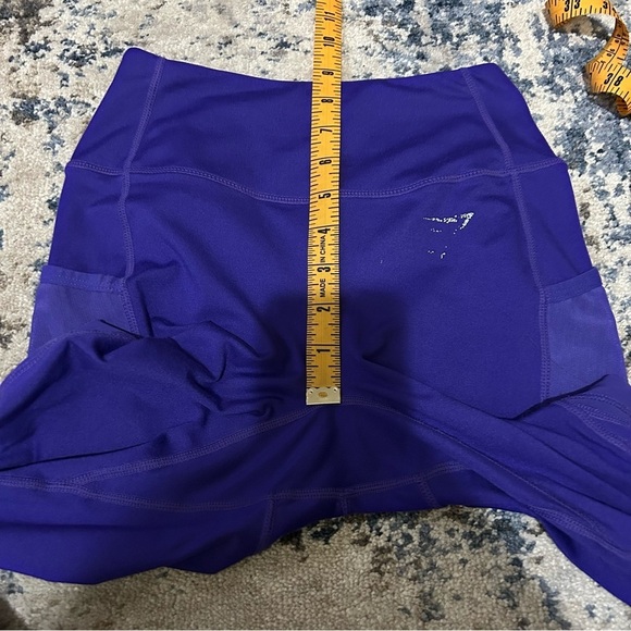Gymshark Purple Mesh Panel Side Pocket Leggings Size XS - Picture 10 of 11